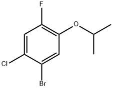 1-bromo-2-chloro-4-fluoro-5-isopropoxybenzene Structure