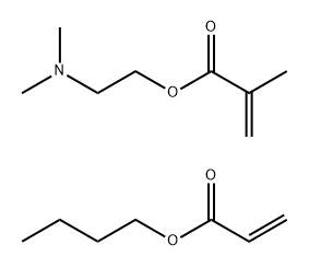 2-Propenoic acid, 2-methyl-, 2-(dimethylamino)ethyl ester, polymer with butyl 2-propenoate Structure