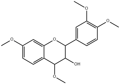 trans-2,3,cis-2,4-(+)-3',4,4',7-Tetramethoxy-3-flavanol 구조식 이미지