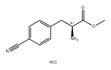 L-(S)-4-Cyanophenylalanine, methyl ester HCl Structure