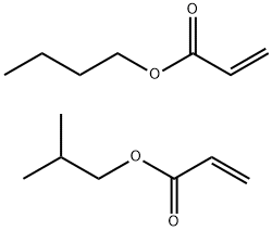 2-Propenoic acid, butyl ester, polymer with 2-methylpropyl 2-propenoate Structure