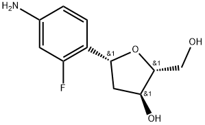 3-fluoro-4-[1-(2-deoxy-β-D-ribofuranosyl)]aniline Structure