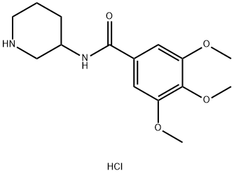 3,4,5-trimethoxy-N-(piperidin-3-yl)benzamide hydrochloride Structure