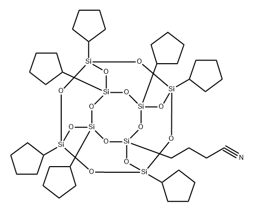 PSS-BUTYRONITRILE-HEPTACYCLOPENTYL SUBS& Structure