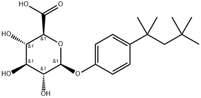 β-D-Glucopyranosiduronic acid, 4-(1,1,3,3-tetramethylbutyl)phenyl Structure