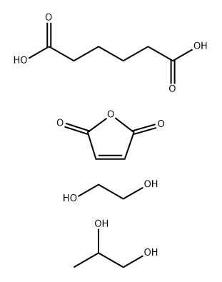 Hexanedioic acid, polymer with 1,2-ethanediol, 2,5-furandione and 1,2-propanediol Structure