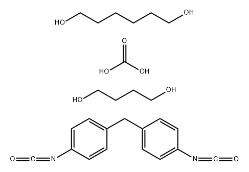 탄산,1,4-부탄디올,1,6-헥산디올및1,1'-메틸렌비스[4-이소시아네이토벤젠]중합체 구조식 이미지