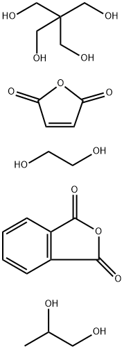 1,3-Isobenzofurandione, polymer with 2,2-bis(hydroxymethyl)-1,3-propanediol, 1,2-ethanediol, 2,5-furandione and 1,2-propanediol Structure