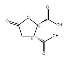 DL-Butyrolactone-β,γ-dicarboxylic acid Structure