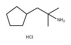 Cyclopentaneethanamine, α,α-dimethyl-, hydrochloride (1:1) Structure