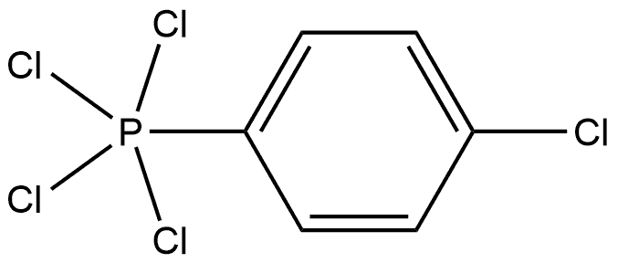 Phosphorane, tetrachloro(4-chlorophenyl)-, (TB-5-11)- Structure