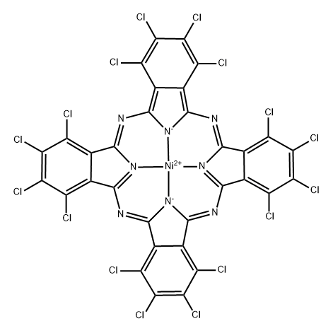 Nickel(II) hexadecachlorophthalocyanine Structure