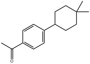 1-(4-(4,4-Dimethylcyclohexyl)phenyl)ethanone Structure