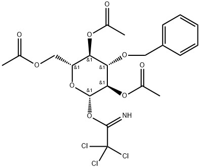 2,4,6-Tri-O-acetyl-3-O-benzyl-β-D-glucopyranosyl trichloroacetimidate Structure