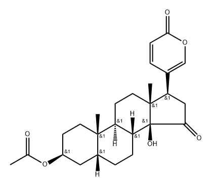 3β-(Acetyloxy)-14-hydroxy-15-oxo-5β-bufa-20,22-dienolide Structure