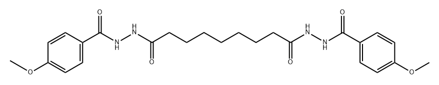 N'1,N'9-bis(4-methoxybenzoyl)nonanedihydrazide Structure