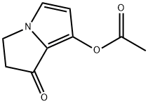 7-(Acetyloxy)-2,3-dihydro-1H-pyrrolizin-1-one Structure