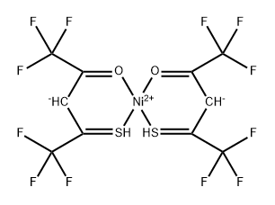 Nickel, bis(1,1,1,5,5,5-hexafluoro-2-thio-2,4-pentanedionato)- Structure