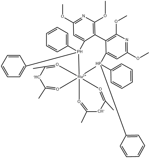 (R)-P-PHOS RUTHENIUM (ACAC)2 Structure