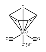 Manganese,(carbonothioyl)dicarbonyl(h5-2,4-cyclopentadien-1-yl)- Structure