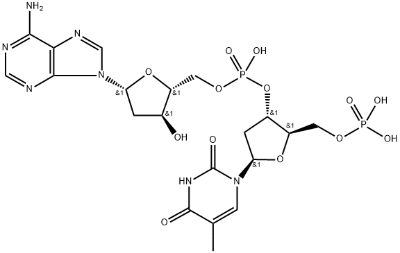 폴리(2”-DEOXYADENYL-THYMIDYLICACID)나트륨염) 구조식 이미지