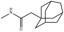 Tricyclo[3.3.1.13,7]decane-1-acetamide, N-methyl- Structure