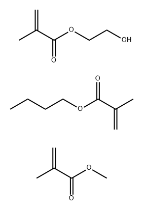 2-Propenoic acid, 2-methyl-, butyl ester, polymer with 2-hydroxyethyl 2-methyl-2-propenoate and methyl 2-methyl-2-propenoate Structure