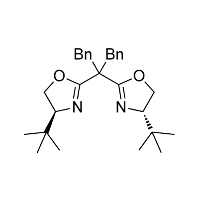 (4S,4'S)-2,2'-[2-phenyl-1-
(phenylmethyl)ethylidene]bis[4-(1,1-dimethylethyl)-4,5-dihydro-Oxazole Structure