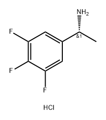 Benzenemethanamine, 3,4,5-trifluoro-α-methyl-, hydrochloride (1:1), (αR)- Structure