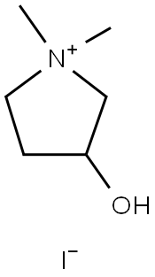 3-Hydroxy-1,1-dimethylpyrrolidin-1-ium Iodide Structure