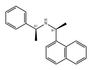 (S)-1-(Naphthalen-1-yl)-N-((S)-1-phenylethyl)ethanamine 구조식 이미지