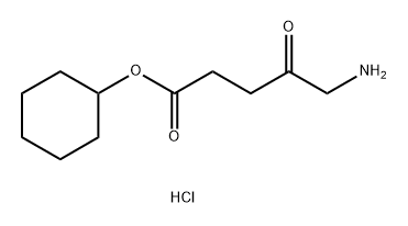 Pentanoic acid, 5-amino-4-oxo-, cyclohexyl ester, hydrochloride (1:1) Structure