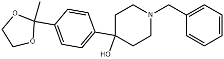 4-[4-(2-Methyl-1,3-dioxolan-2-yl)phenyl]-1-(phenylmethyl)-4-piperidinol Structure