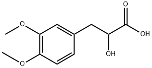 Benzenepropanoic acid, α-hydroxy-3,4-dimethoxy- Structure