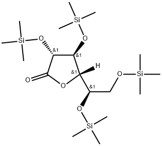 D-Galactonic acid, 2,3,5,6-tetrakis-O-(trimethylsilyl)-, γ-lactone 구조식 이미지