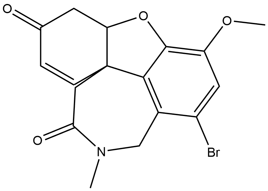 Galanthamine, 8-bromo-3-deoxy-3,11-dioxo- (9CI) Structure