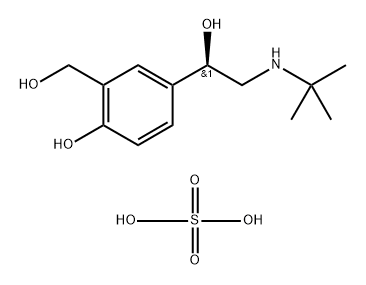 (-)-Albuterol sulfate (1:1) Structure