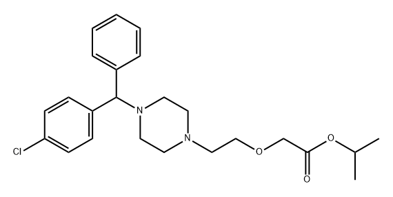 ISOPROPYL ESTER OF CETIRIZINE Structure