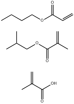 부틸2-프로페노에이트및2-메틸프로필2-메틸-2-프로페노에이트를갖는2-메틸-2-프로펜산중합체 구조식 이미지