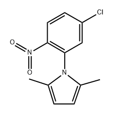 1-(5-chloro-2-nitro-phenyl)-2,5-dimethyl-1H-pyrrole 구조식 이미지