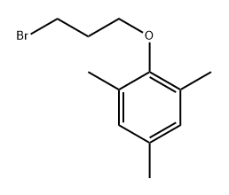 2-(3-bromopropoxy)-1,3,5-trimethylbenzene Structure