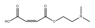 (Z)-4-(2-(Dimethylamino)ethoxy)-4-oxobut-2-enoic Acid Structure