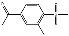 1-[3-Methyl-4-(methylsulfonyl)phenyl]ethanone Structure