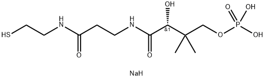 4'-phosphopantetheine di-sodium salt Structure