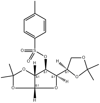 1,2:5,6-Di-O-isopropylidene-3-O-toluenesulfonyl-alpha-D-glucofuranose, NSC 14163 구조식 이미지