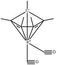 Dicarbonyl(eta5-pentamethylcyclopentadienyl)iridium Structure