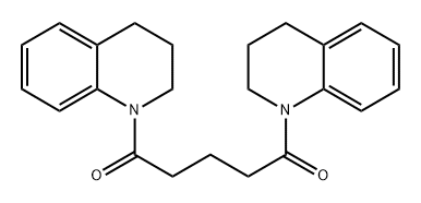 1,1'-(1,5-dioxo-1,5-pentanediyl)bis-1,2,3,4-tetrahydroquinoline 구조식 이미지