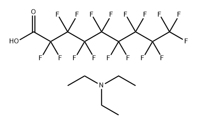 Nonanoic acid, heptadecafluoro-, compd. with N,N-diethylethanamine (1:1) (9CI) Structure