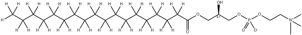 1-Stearoyl-d35-2-hydroxy-sn-glycero-3-PC Structure