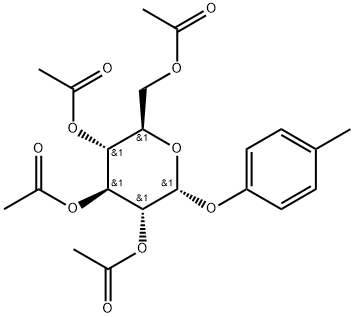 4-Methylphenyl tetra-O-acetyl-alpha-Dglucopyranoside 구조식 이미지